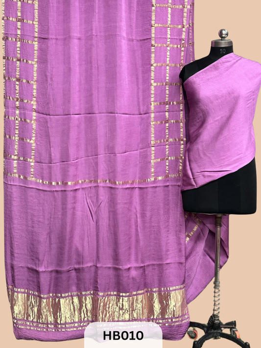 Modal Silk Saree with lagdi patta pallu