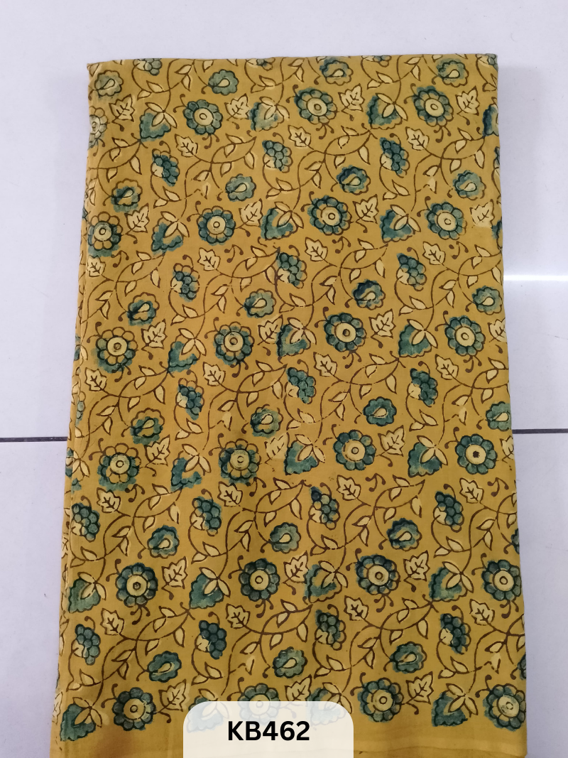 Premium Ajrakh Vegtable Handblock Cotton Fabric – 1 Meter