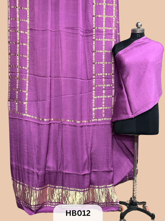 Modal Silk Saree with lagdi patta pallu