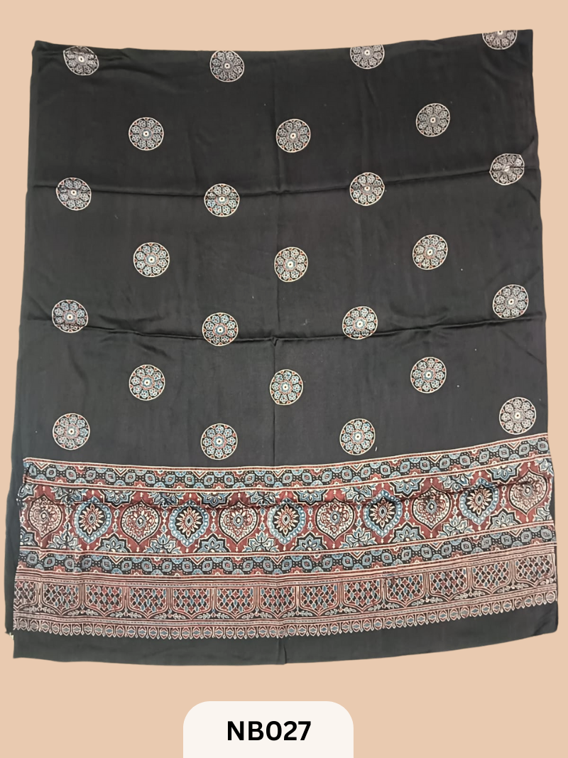 Kafthan Material Top (2.5mts) with Ajrakh Print