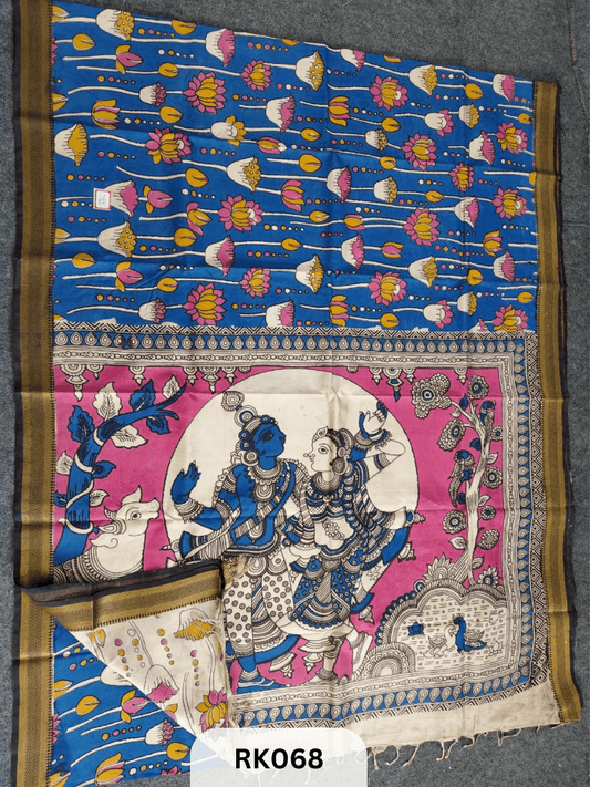 Kalamkari Chenuri Silk saree