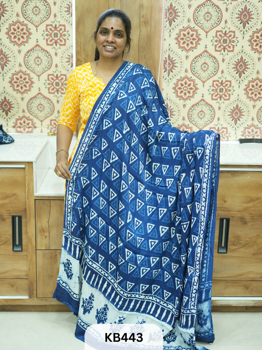 Modal Dupatta Indigo Print