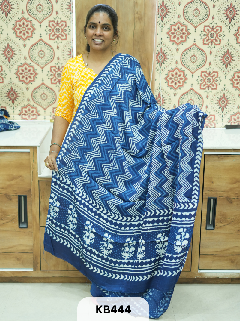 Modal Dupatta Indigo Print