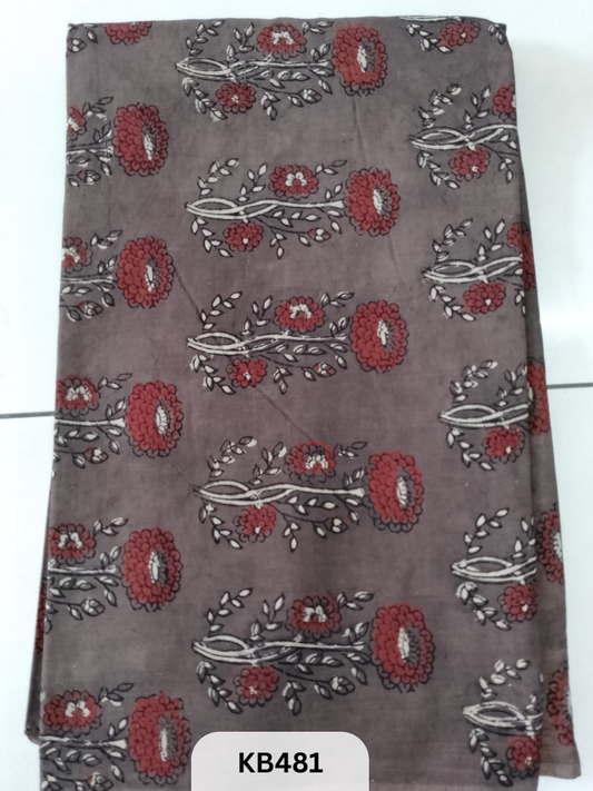 Premium Ajrakh Vegtable Handblock Cotton Fabric – 1 Meter