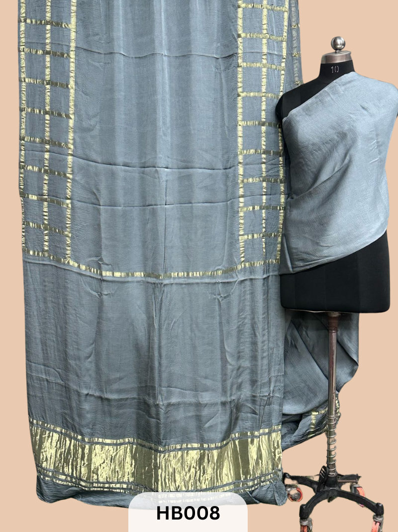 Modal Silk Saree with lagdi patta pallu