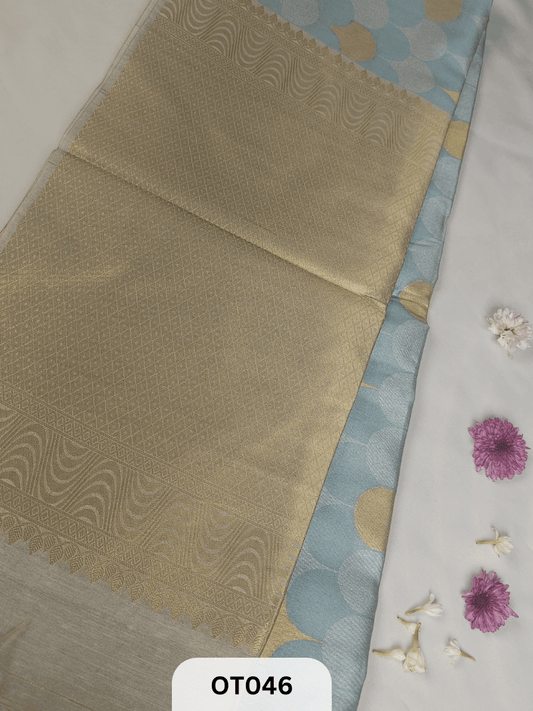 Mul Zari Saree - Tussar Mix - Raw Mango Design