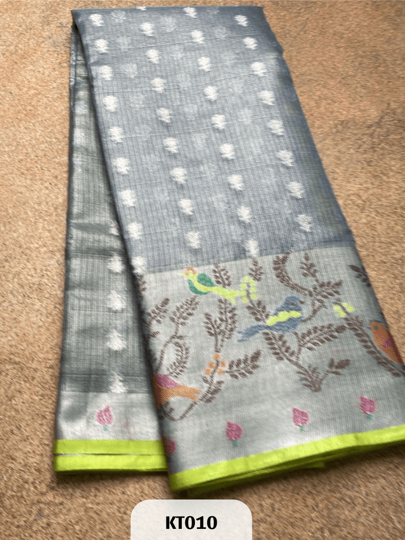 Kota Silk Saree with Paithani Motifs