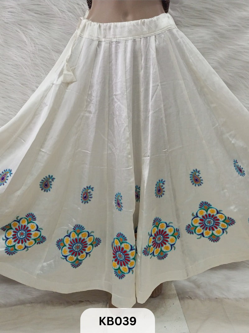 Mashru Handwork kali skirt 6 mtr flair approx