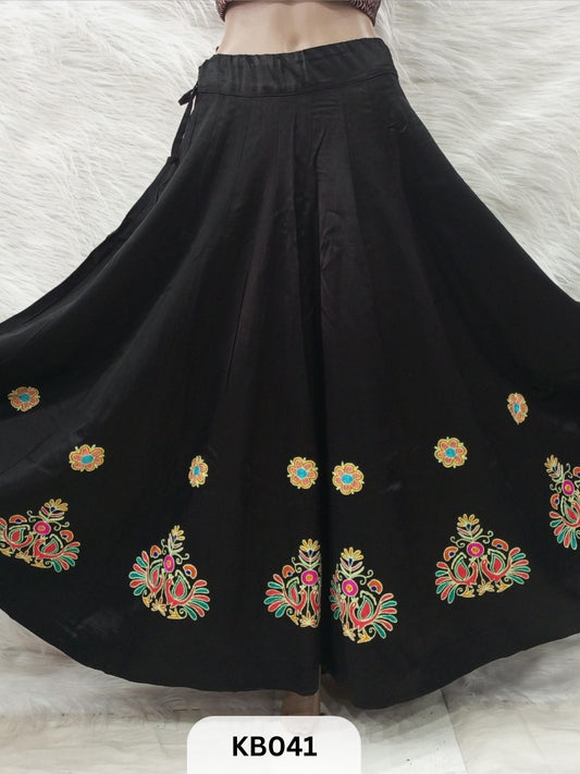 Mashru Handwork kali skirt 6 mtr flair approx