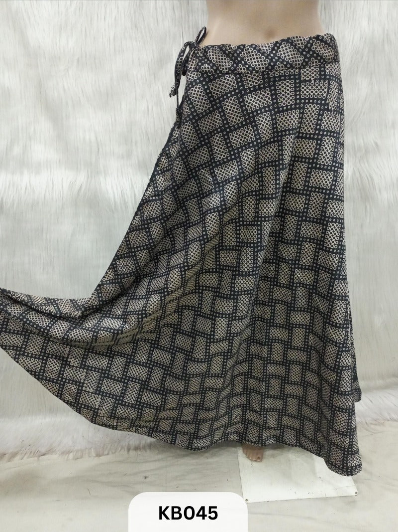 Mashru printed skirt