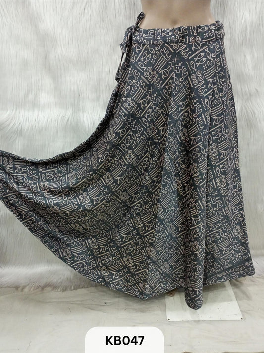 Mashru printed skirt