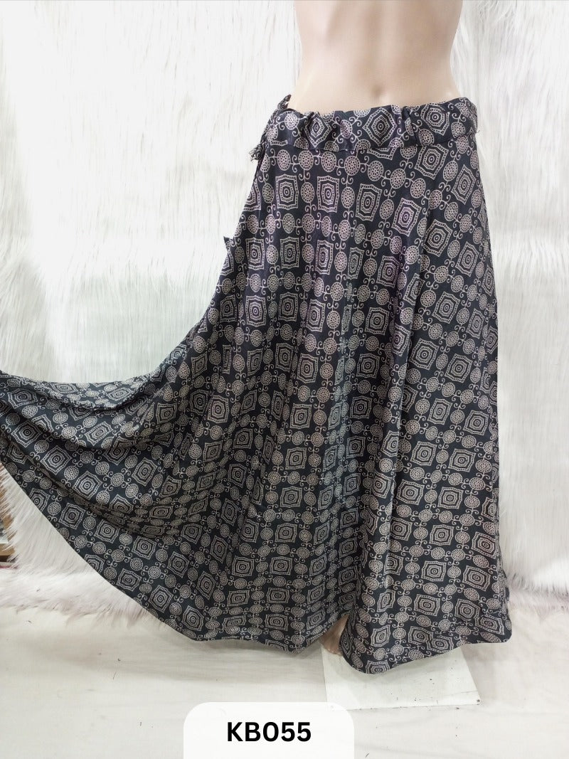 Mashru printed skirt