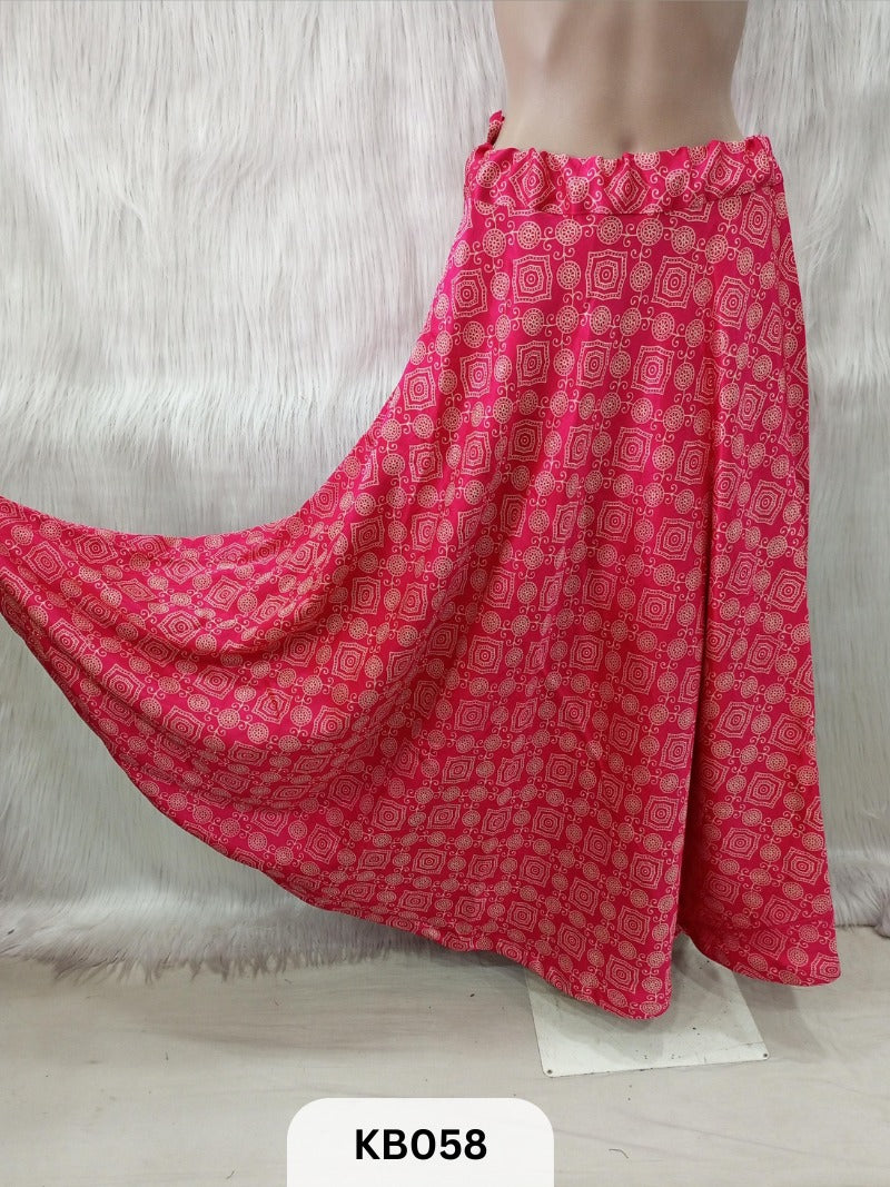 Mashru printed skirt