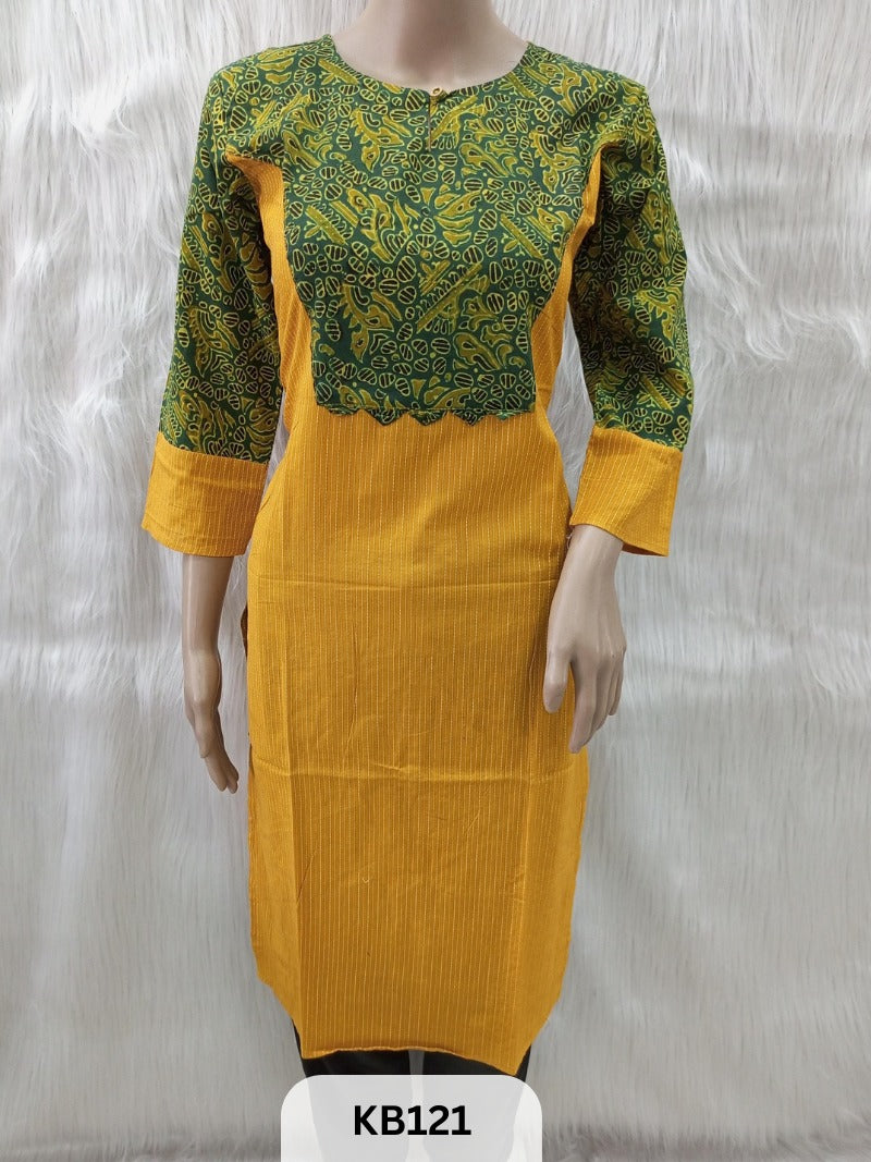 Cotton with Ajrakh print Kurthi