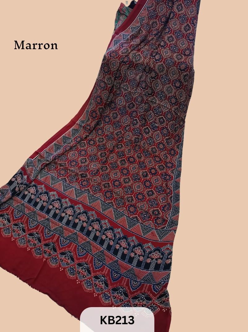 Modal Dupatta Ajrakh Print