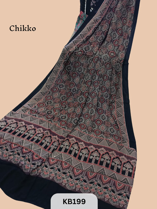 Modal Dupatta Ajrakh Print