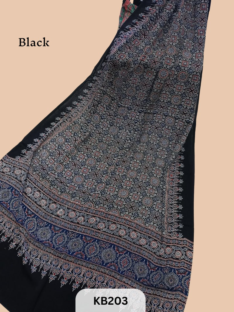 Modal Dupatta Ajrakh Print