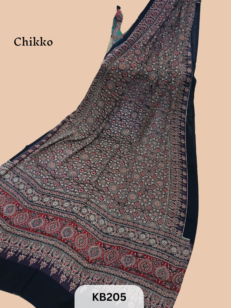 Modal Dupatta Ajrakh Print