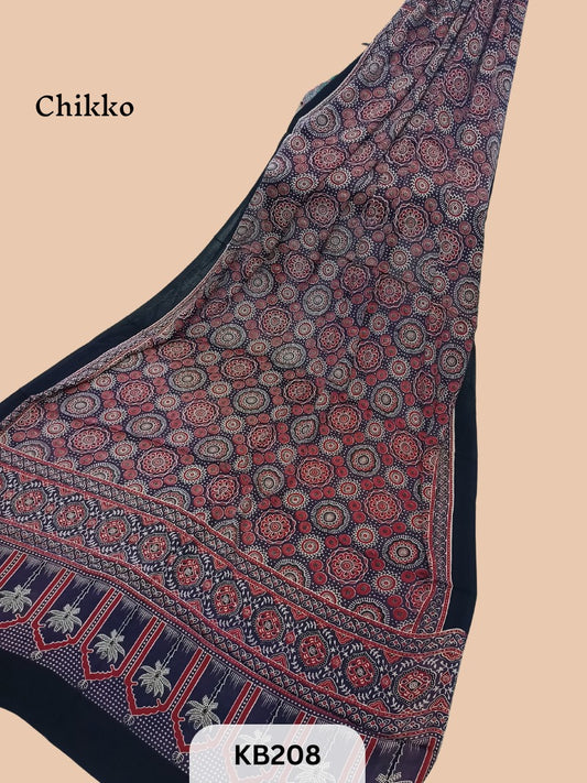 Modal Dupatta Ajrakh Print