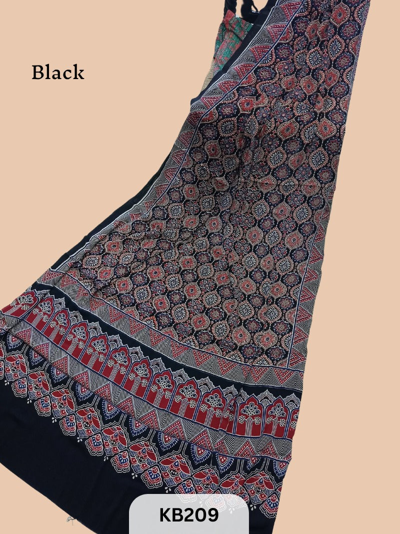 Modal Dupatta Ajrakh Print